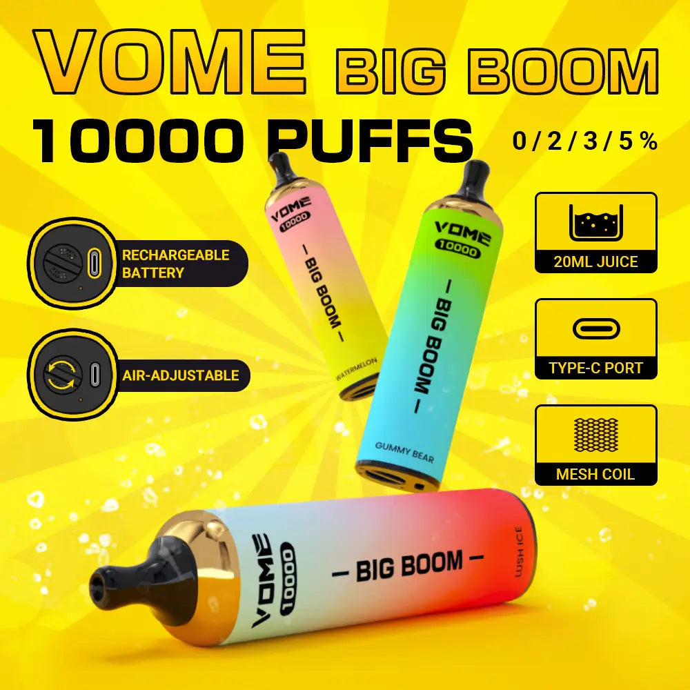 Vome Big Boom 10000 Disposable Vape Device Vomevape Vome Big Boom 10000 Disposable Vape Device Vomevape