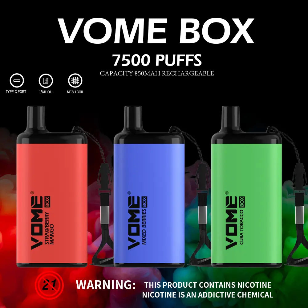 Vome Box 7500 Disposable Vape Device Vomevape Vome Box 7500 Disposable Vape Device Vomevape