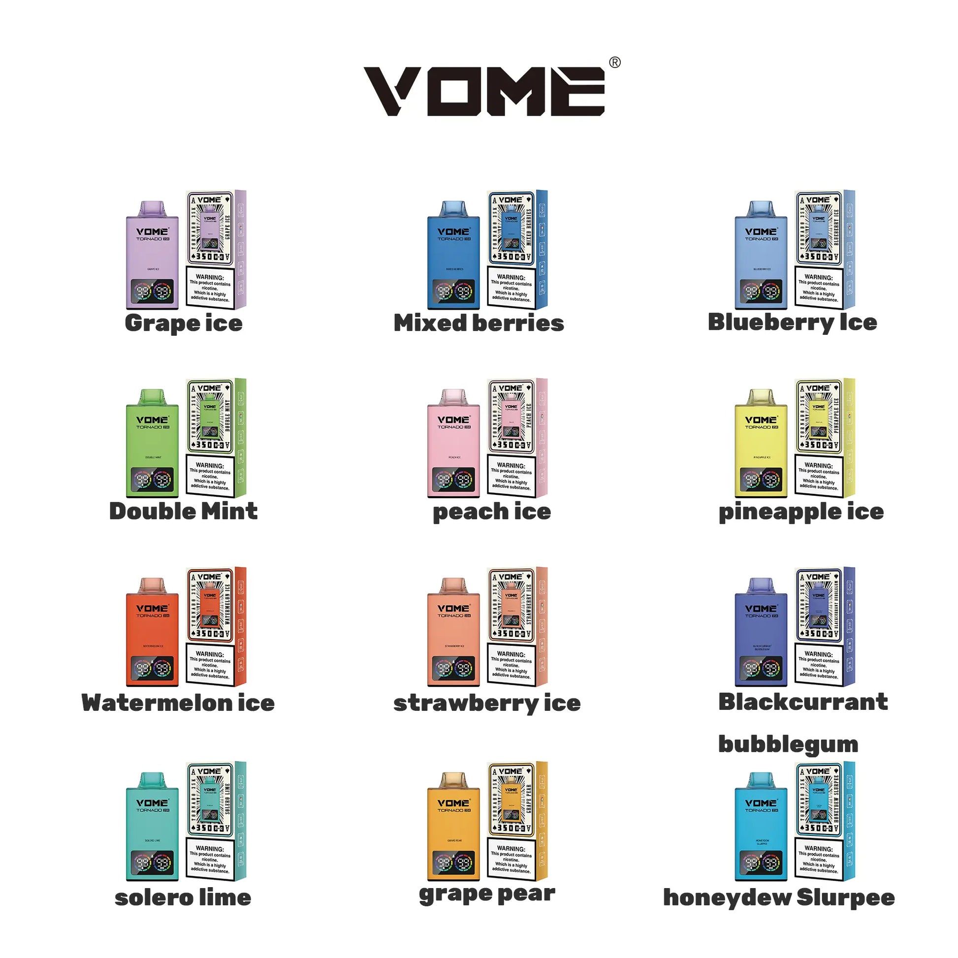 Vome Tornado 35K Disposable Vape, Designed by RandM Vomevape Vome Tornado 35K Disposable Vape, Designed by RandM Vomevape